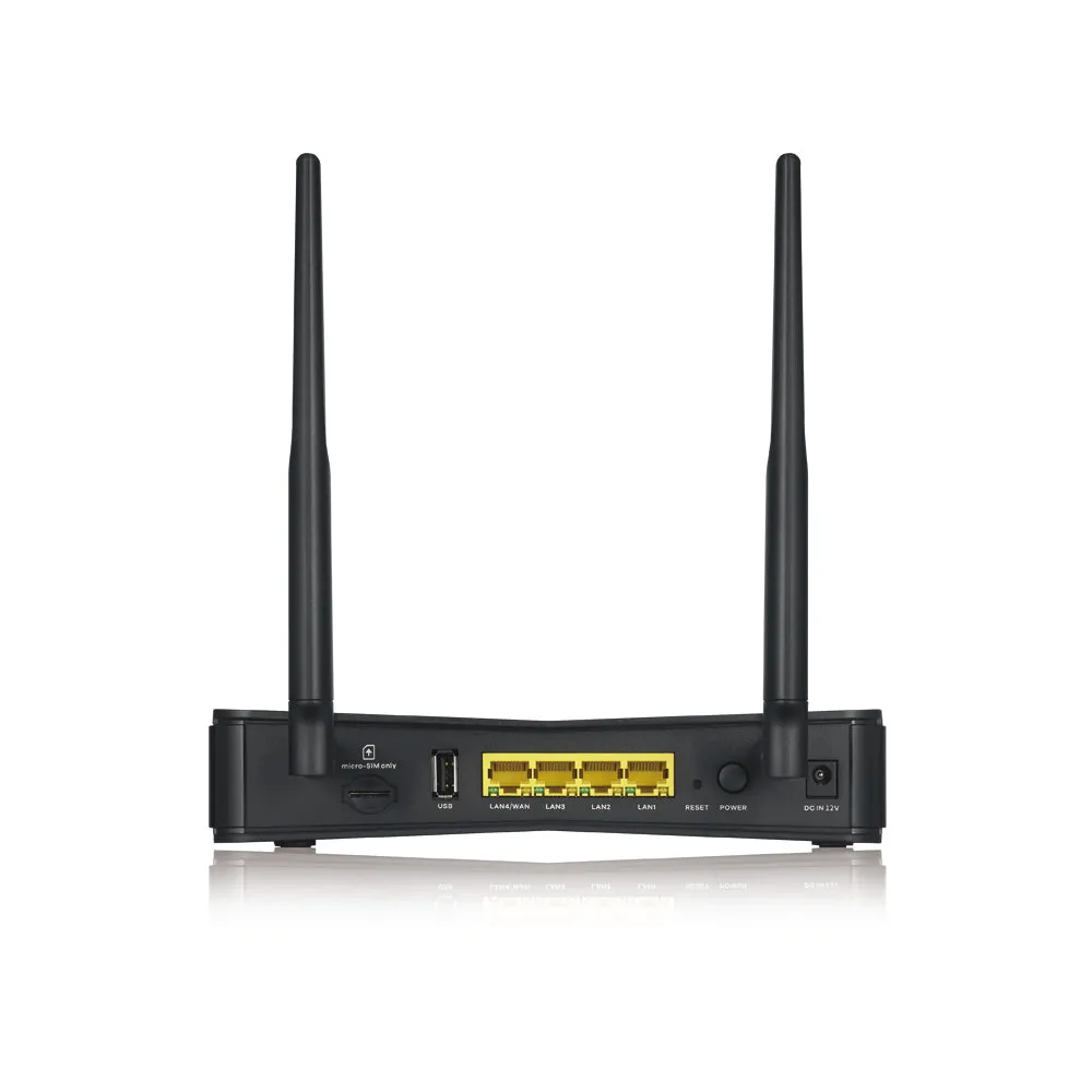 Zyxel Lte3301-Plus-Eu01v1f Dual Frequency Router (2.4 And 5 Ghz) Fast Ethernet 3G 4G Black